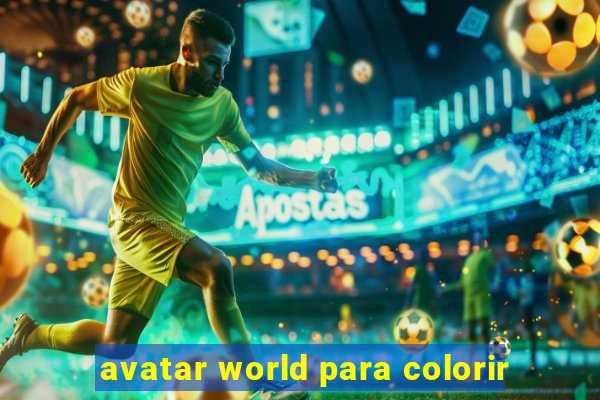 avatar world para colorir